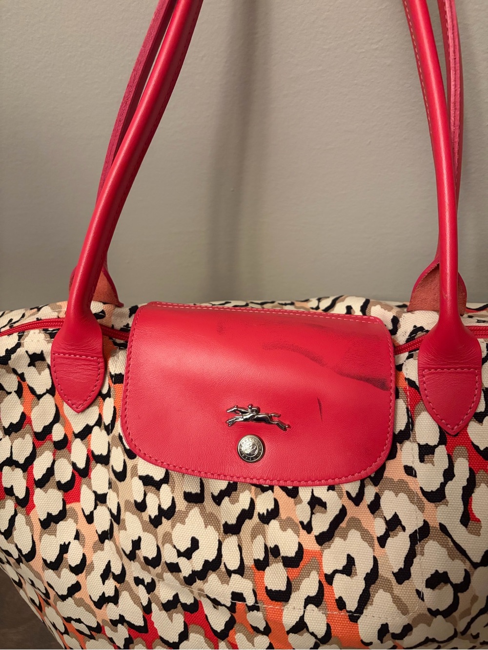Longchamp rare Leopard-Pattern Tote - Picture 3 of 7